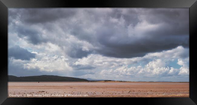 Heavy Clouds at West Kirby Shore Framed Print by Ben Delves