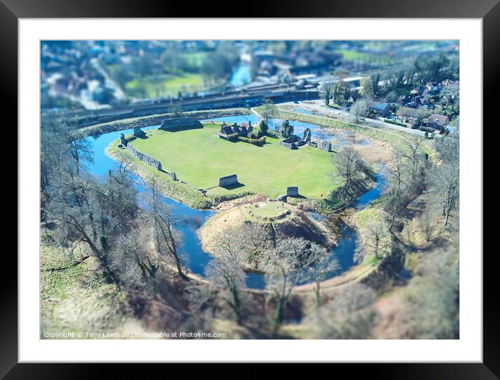 Berkhamsted Castle Framed Mounted Print by Tony Lewis