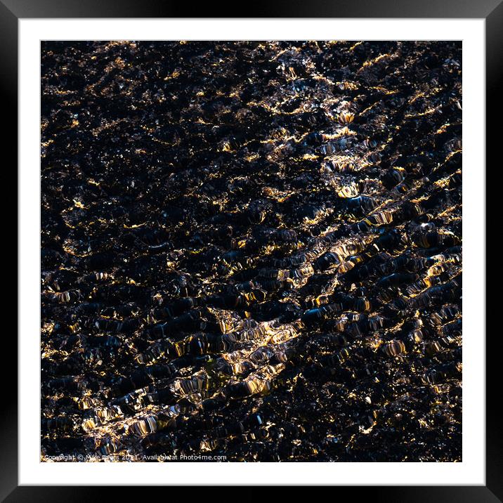 Sands: A Sunlit Abstract Framed Mounted Print by Mike Byers