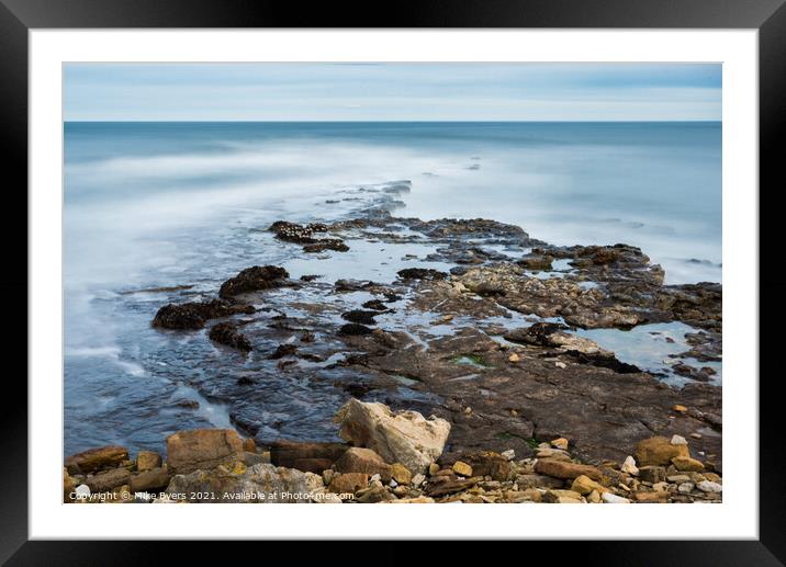 "Ocean Symphony" Framed Mounted Print by Mike Byers