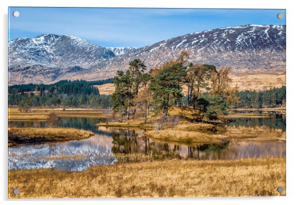 Loch Tulla Landscape Acrylic by John Frid