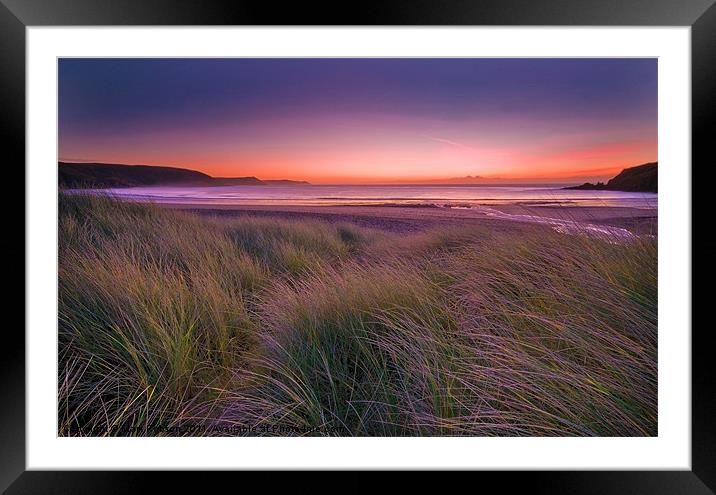 Freshwater East Framed Mounted Print by Mark Robson
