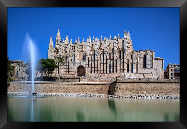 Cathedral of Santa Maria of Palma Framed Print by Roger Green