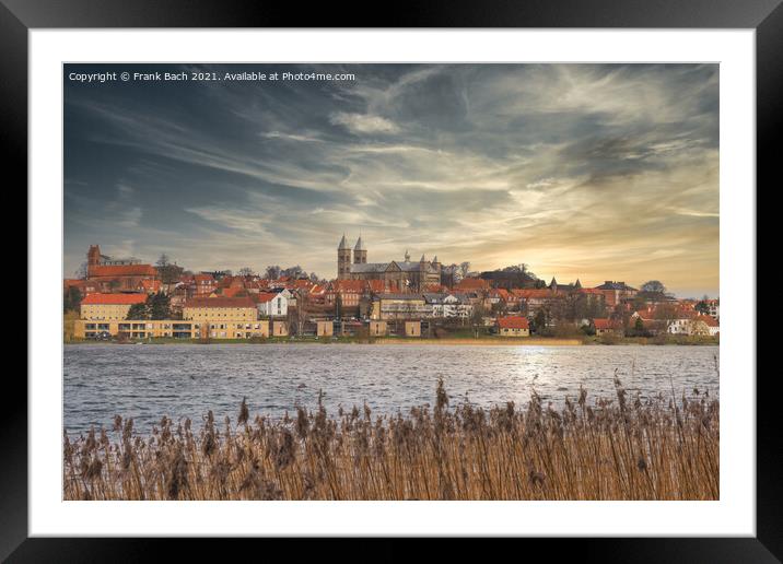 Viborg ancient cathedral in the middle of Denmark Framed Mounted Print by Frank Bach