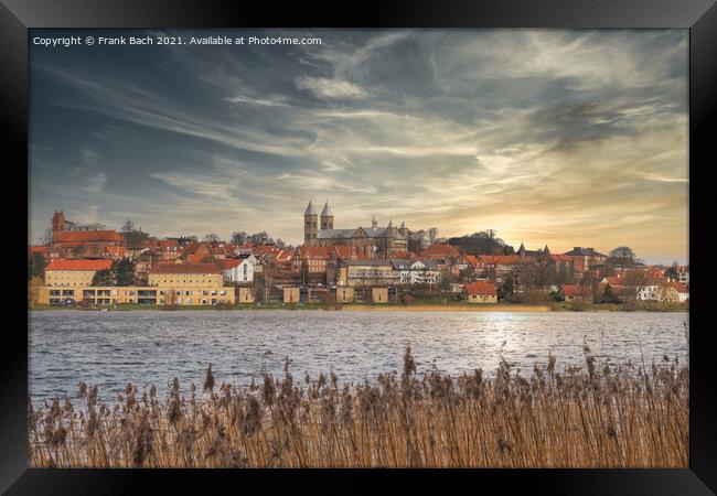 Viborg ancient cathedral in the middle of Denmark Framed Print by Frank Bach
