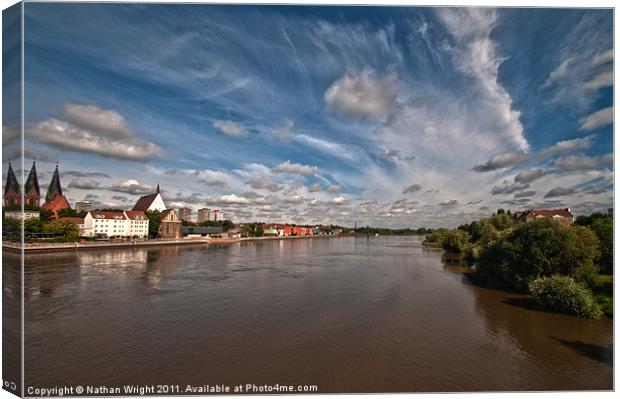 Germany Poland under one sky Canvas Print by Nathan Wright