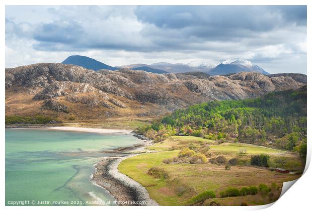 Gruinard Bay, Wester Ross, Scotland Print by Justin Foulkes