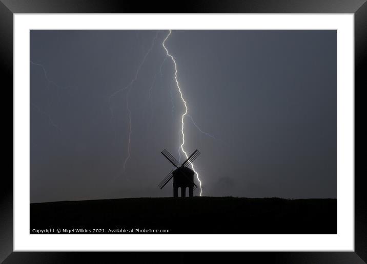 Near Miss Framed Mounted Print by Nigel Wilkins