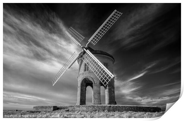 Chesterton Windmill Print by Nigel Wilkins
