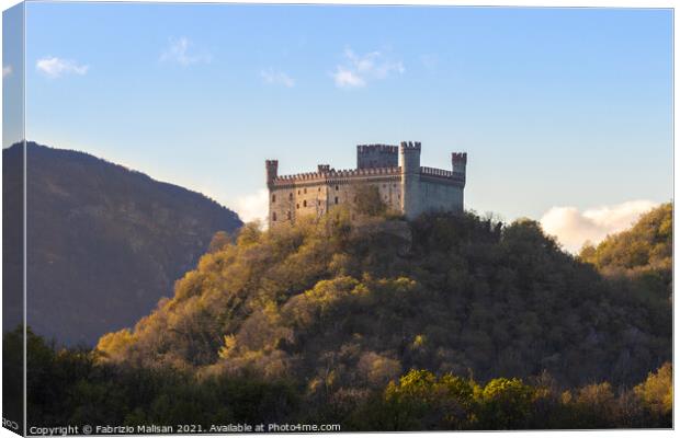 THe Castle On The Hill Canvas Print by Fabrizio Malisan