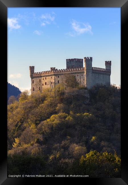 The Castle On The Hill  Framed Print by Fabrizio Malisan