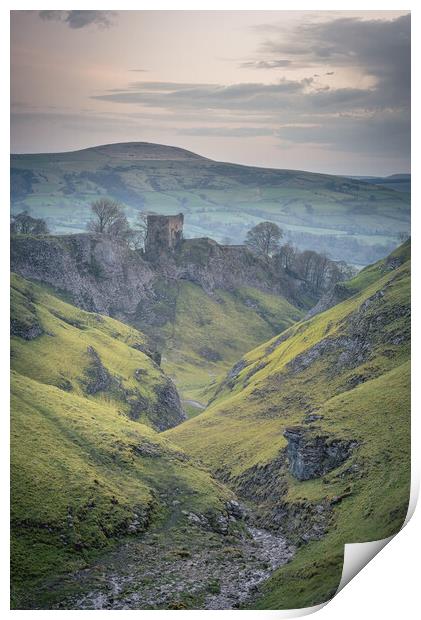 Peveril Castle #2 Print by Paul Andrews