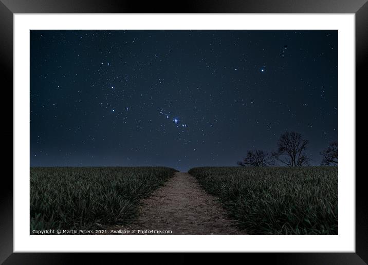 Pathway to the Cosmos Framed Mounted Print by Martin Yiannoullou