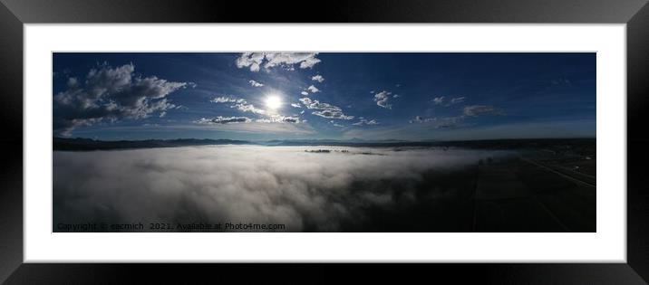Above the clouds Framed Mounted Print by eacmich 