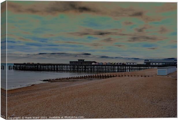 Hastings Pier 2021 Canvas Print by Mark Ward