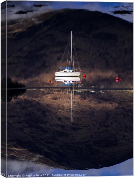 Reflections Canvas Print by Nigel Wilkins