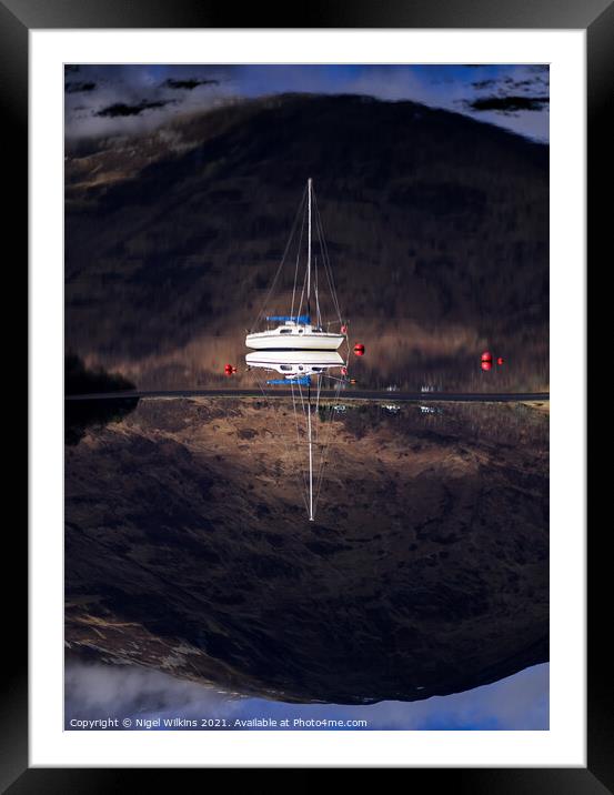 Reflections Framed Mounted Print by Nigel Wilkins