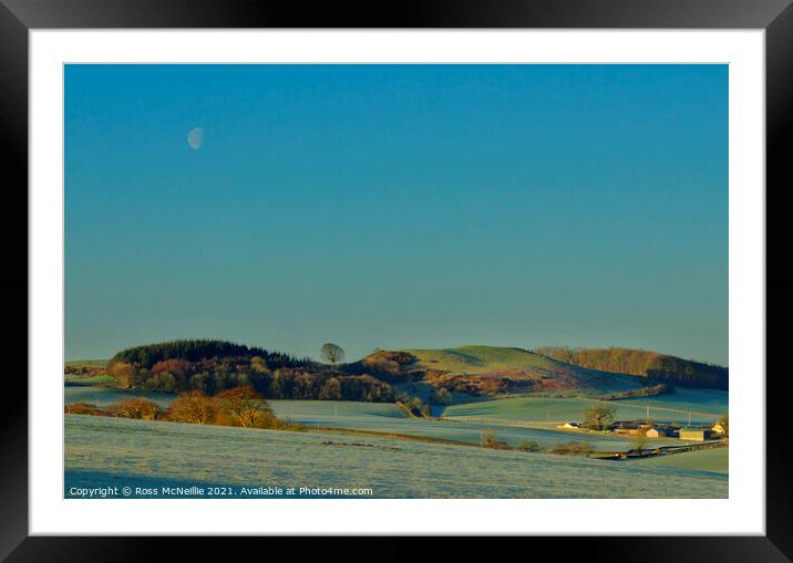 First Light on The Doonans Framed Mounted Print by Ross McNeillie