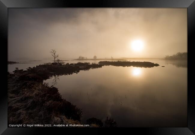 Loch Ba Framed Print by Nigel Wilkins