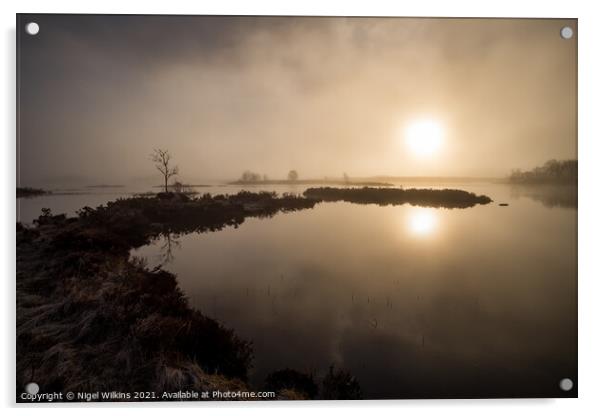 Loch Ba Acrylic by Nigel Wilkins
