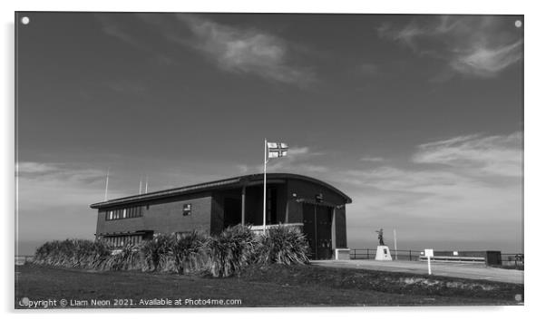 Hoylake Lifeboat Station. Acrylic by Liam Neon