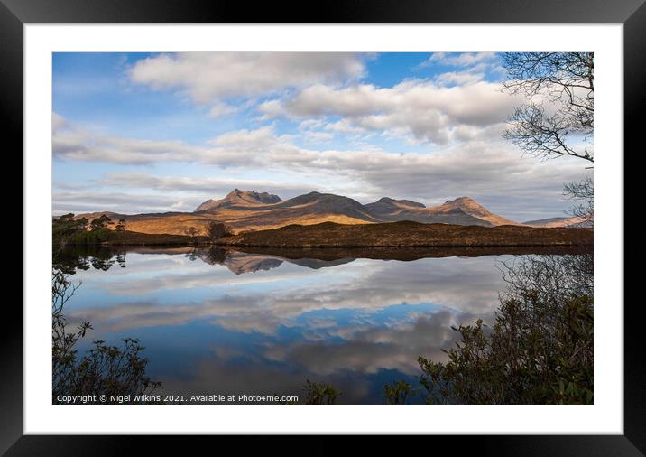 Ben More Coigach Framed Mounted Print by Nigel Wilkins