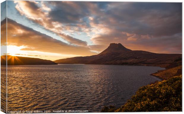 Stac Polly Canvas Print by Nigel Wilkins