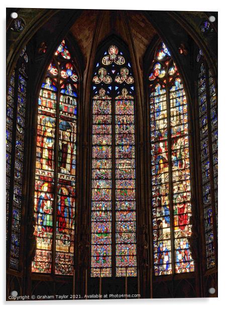 Majestic Gothic Romanesque Basilica Acrylic by Graham Taylor