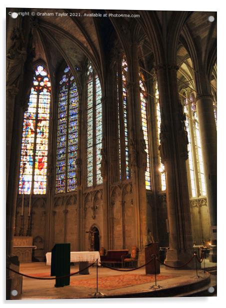 Majestic Gothic Romanesque Basilica Acrylic by Graham Taylor