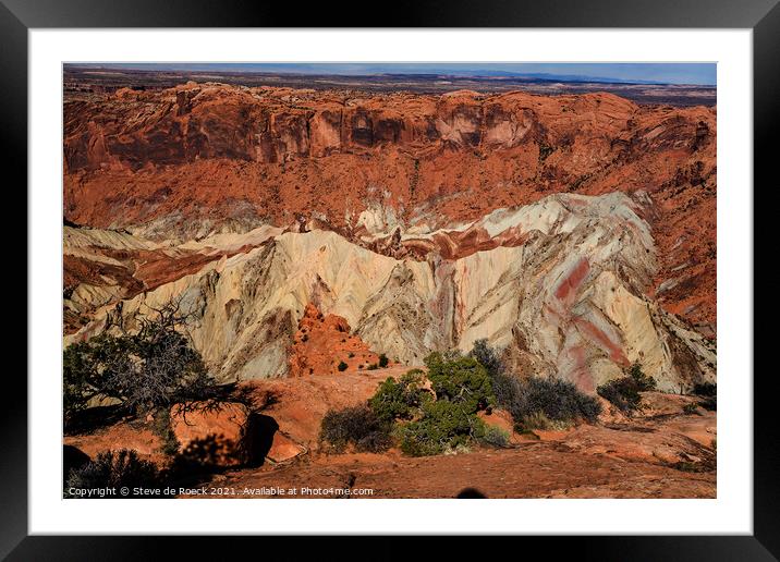 Colours Of The Land Framed Mounted Print by Steve de Roeck