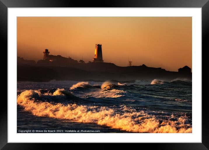 Sunset By The Tower Framed Mounted Print by Steve de Roeck
