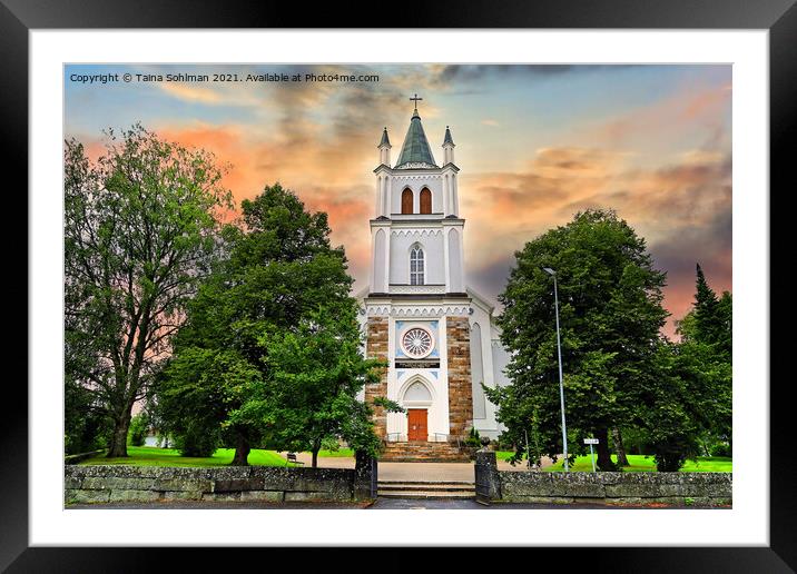 Ylistaro Church, Finland Framed Mounted Print by Taina Sohlman