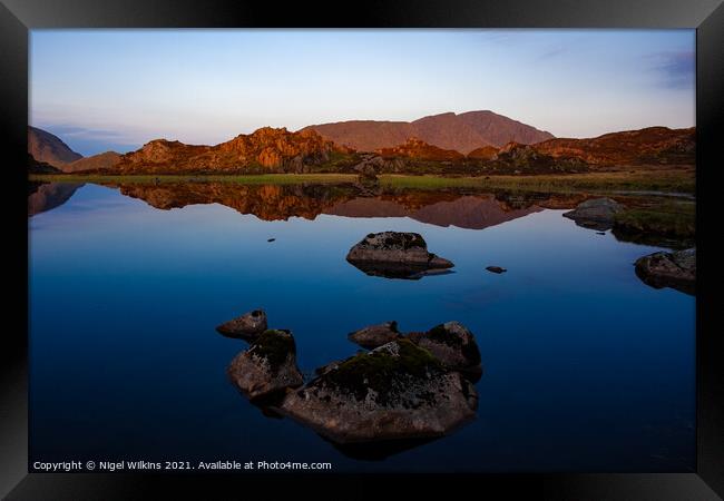 Innominate Tarn Framed Print by Nigel Wilkins