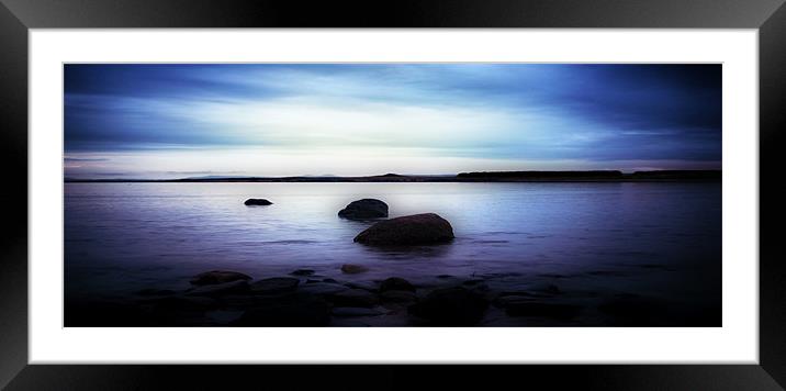 Shell Bay Blues Framed Mounted Print by Aj’s Images