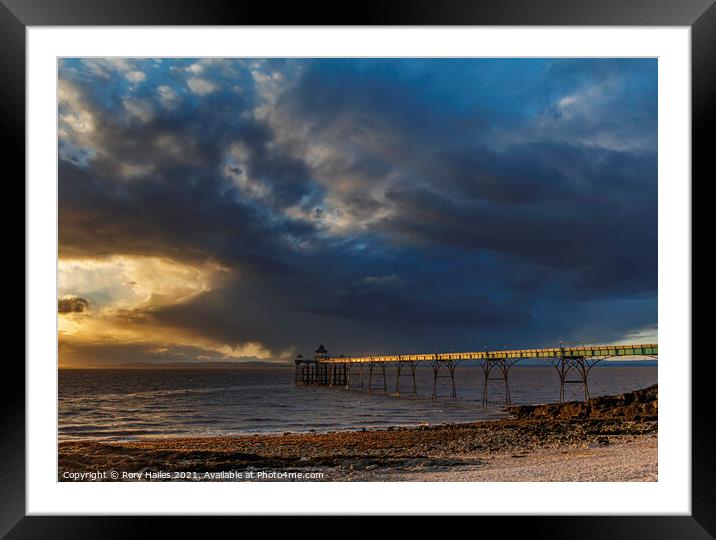 Clevedon Pier Framed Mounted Print by Rory Hailes