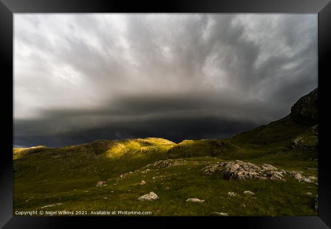 Approaching Storm Framed Print by Nigel Wilkins
