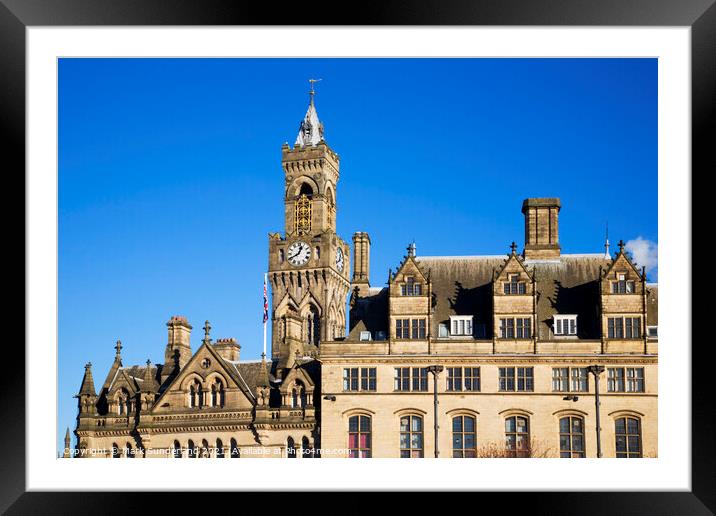 City Hall Bradford Framed Mounted Print by Mark Sunderland