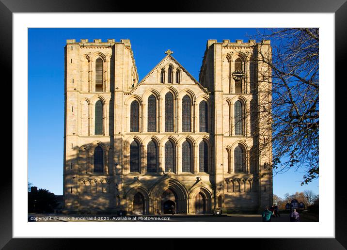 Ripon Cathedral Framed Mounted Print by Mark Sunderland