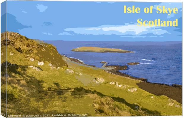 Staffin Slipway, Isle of Skye - Digital Art Canvas Print by Dave Collins