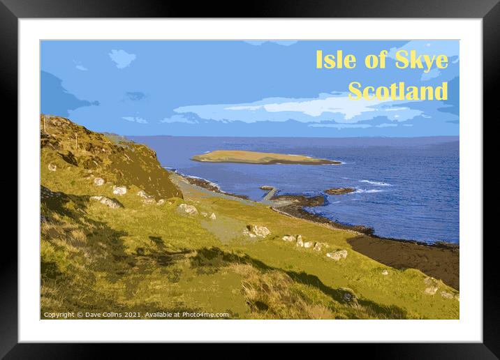 Staffin Slipway, Isle of Skye - Digital Art Framed Mounted Print by Dave Collins