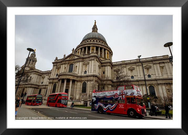 St Paul's Cathedral Framed Mounted Print by Nigel Wilkins