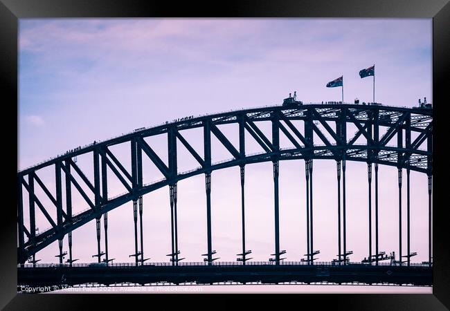 Sydney Harbour Bridge, Sydney, New South Wales, Australia Framed Print by Mehul Patel