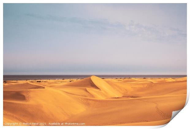 Dunas de Maspalomas (Sand dunes of Maspalomas), Gran Canaria Print by Mehul Patel