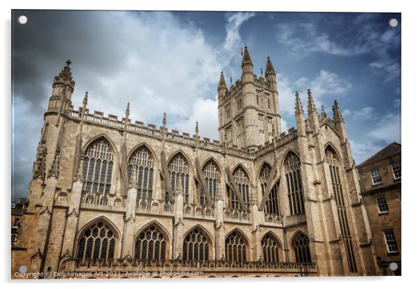 Bath Abbey, Somerset, United Kingdom Acrylic by Delphimages Art