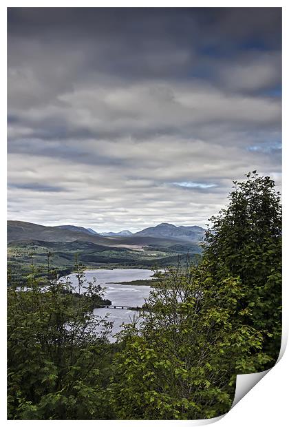 Loch Cluanie Print by Sam Smith