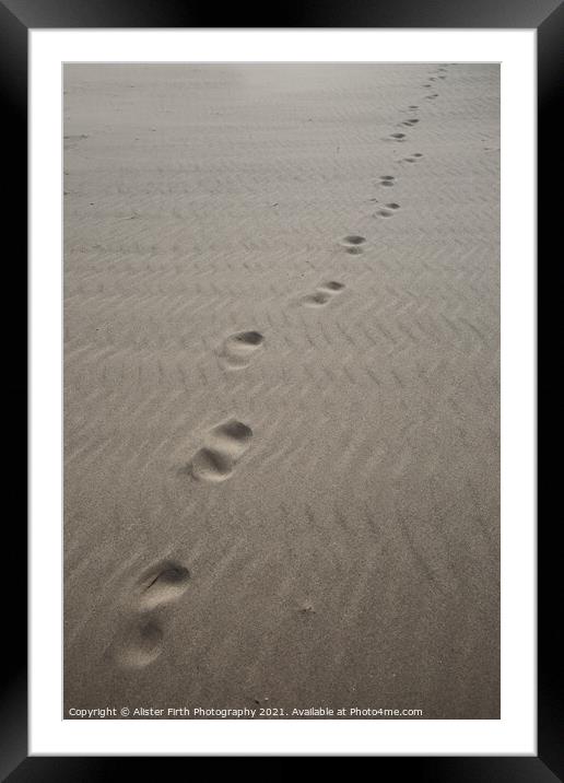 Footprints Framed Mounted Print by Alister Firth Photography