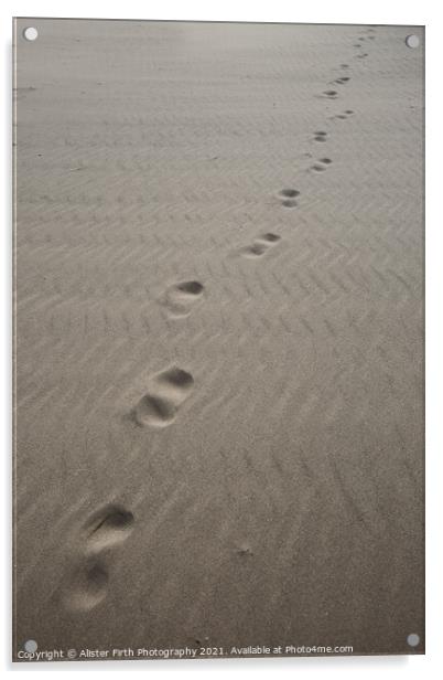 Footprints Acrylic by Alister Firth Photography