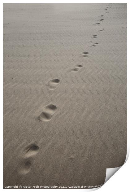 Footprints Print by Alister Firth Photography