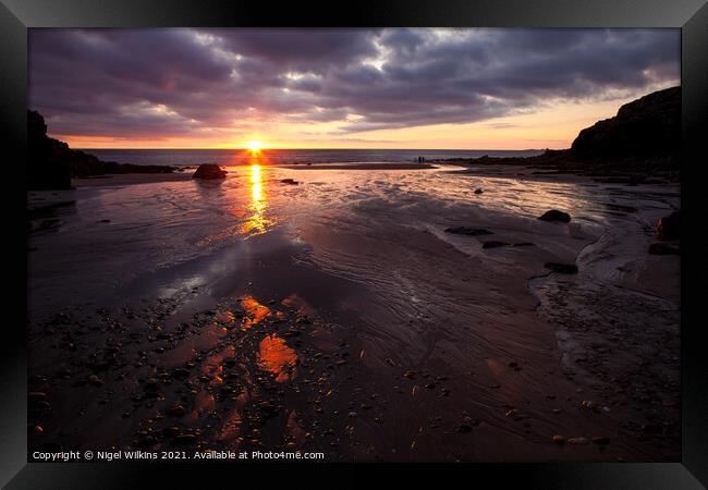 Cable Bay, Anglesey Framed Print by Nigel Wilkins