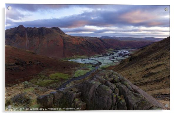 Great Langdale Acrylic by Nigel Wilkins